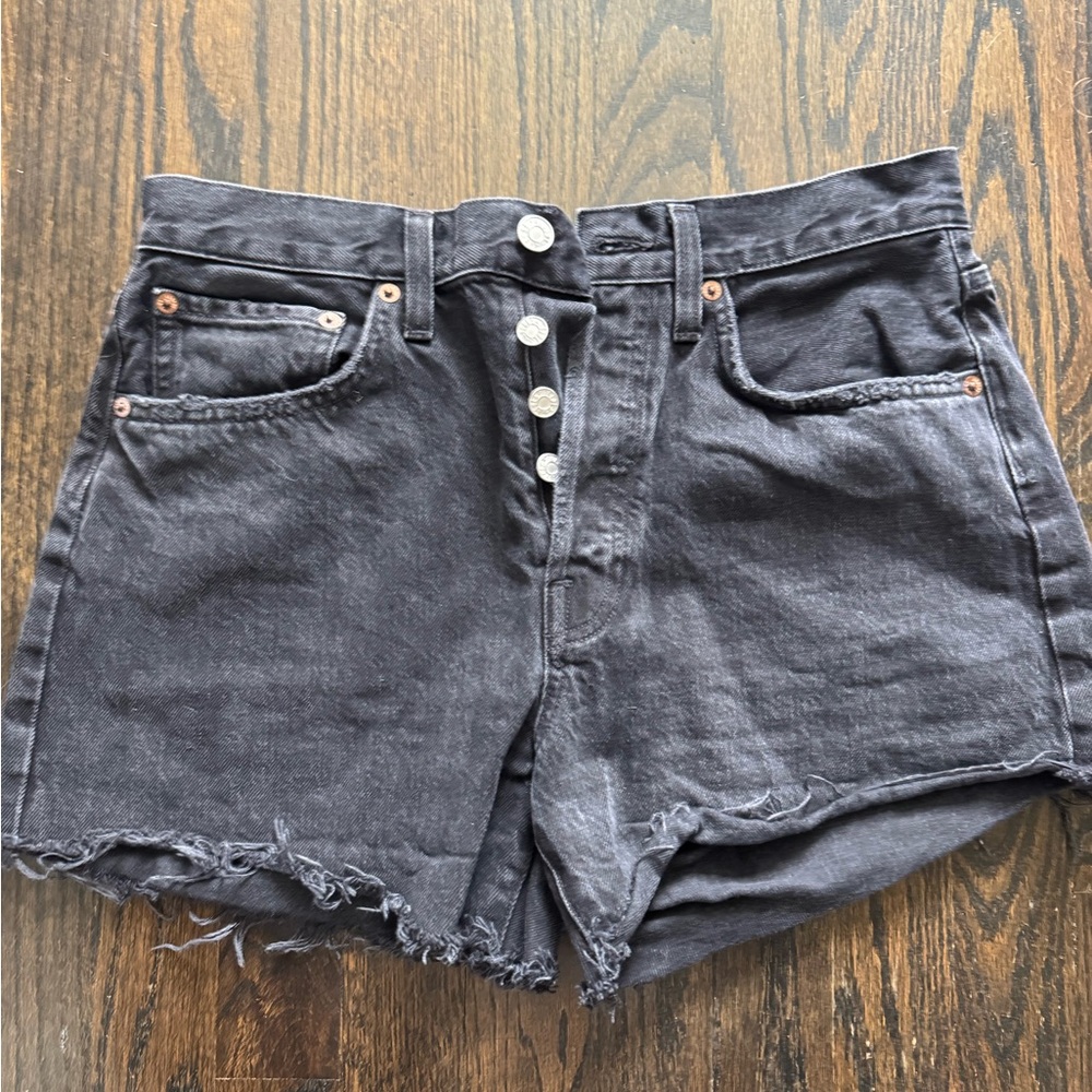 AGOLDE Parker Women's Black Denim Shorts